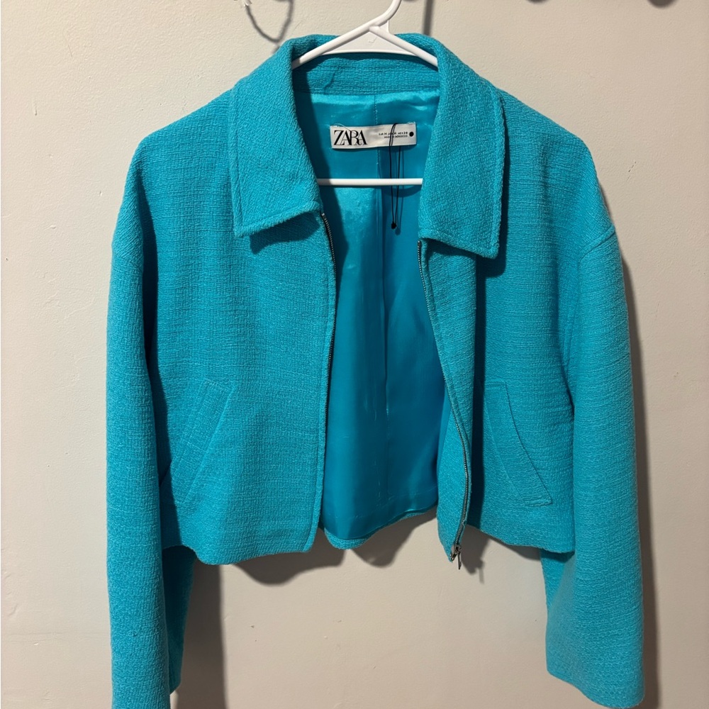Zara Women's Vibrant Blue Blazer